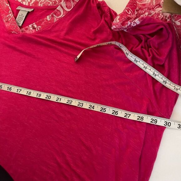 Catherine’s Pink V-Neck Top Size 4X - Picture 6 of 6